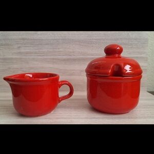 Vintage WAECHTERSBACH Red cherry Ceramic Kitchen Set